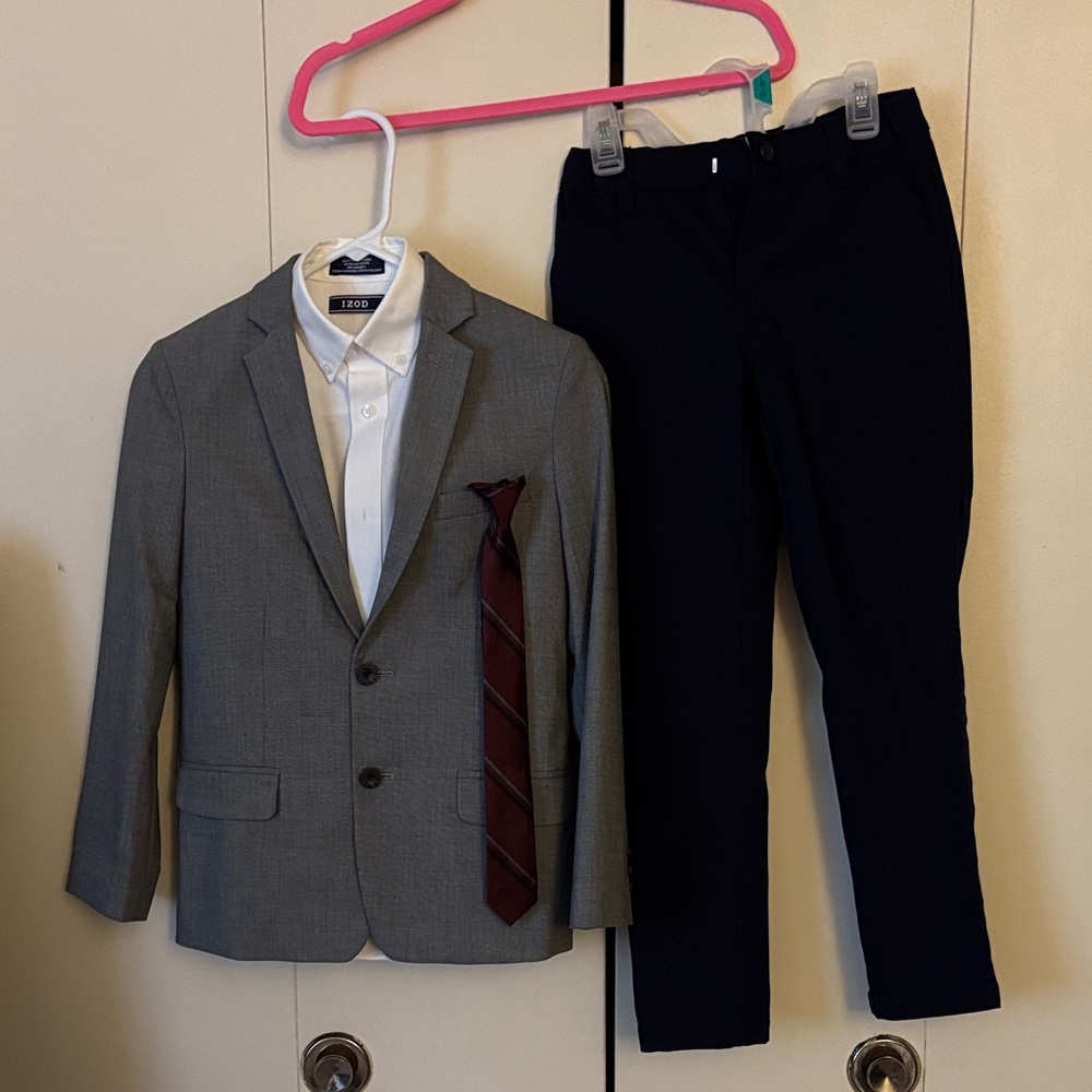 Kid’s Gray Suit with Black Pants